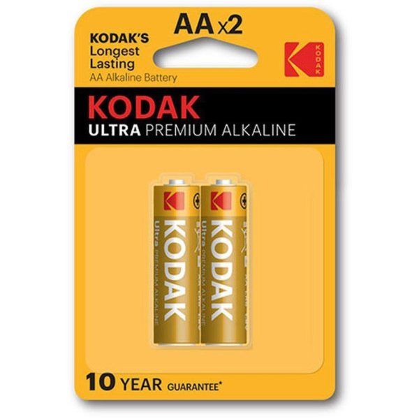 باتری قلمی اولترا پریمیوم آلکالاین کداک مدل  KODAK ULTRA PREMIUM ALKALINE بسته ۲ عددی