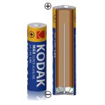 باتری قلمی مکس سوپر آلکالاین کداک (AA)  مدل KODAK MAX SUPER ALKALINE AAبسته ۴ عددی