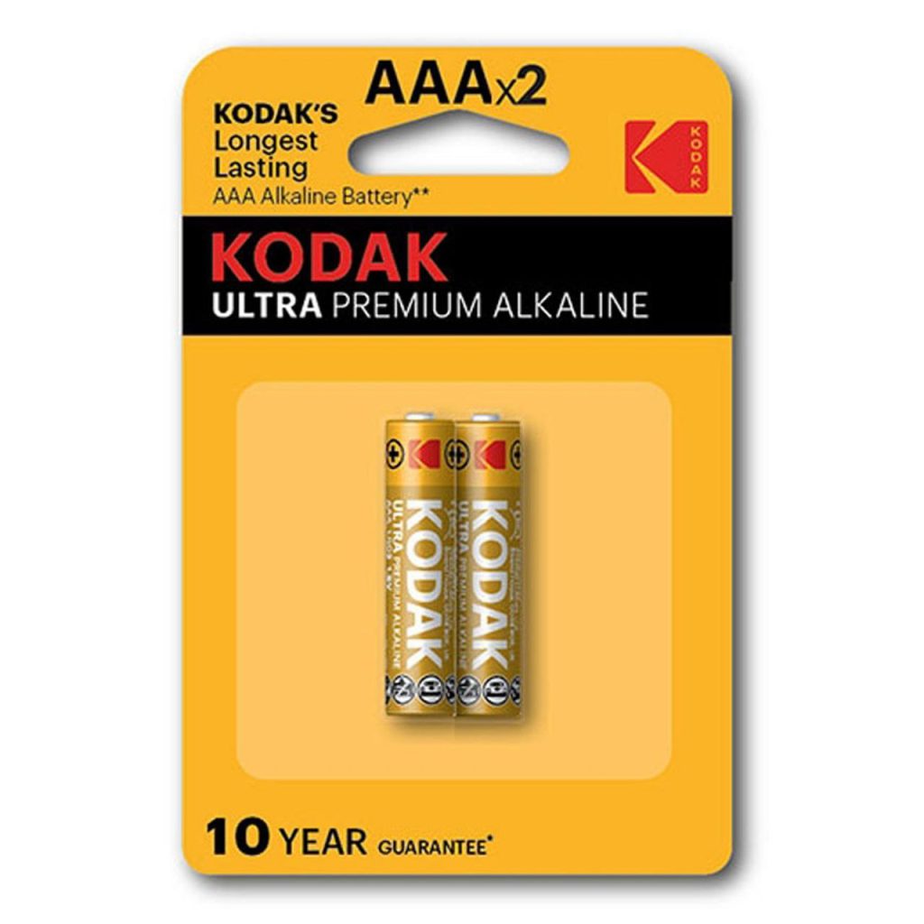 اتری نیم قلمی اولترا پریمیوم آلکالاین کداک مدل KODAK ULTRA PREMIUM ALKALINE – بسته 2 عددی AAA