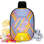 پاد یکبار مصرف آدامس بادکنکی موز یخ دکتر ویپز ۵۵۰۰ پاف Dr Vapes Panther Bar Banana Ice Bubblegum