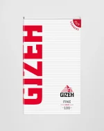 کاغذ سیگار گیزه قرمز ۱۰۰ عددی مگنت‌دار  Gizeh Fine Red Magnet Rolling Papers
