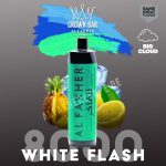 ویپ یکبار مصرف الفاخر وایت فلش ۸۰۰۰ پاف Al Fakher Crown Bar White Flash 8000 Puff