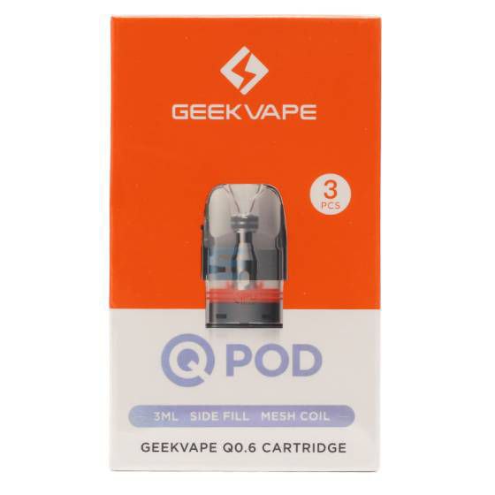 کارتریج گیک ویپ کیو 0.6 اهم 3 میل ساید Geekvape Q Pod Side Fill Replacement 0.6Ω 3ml