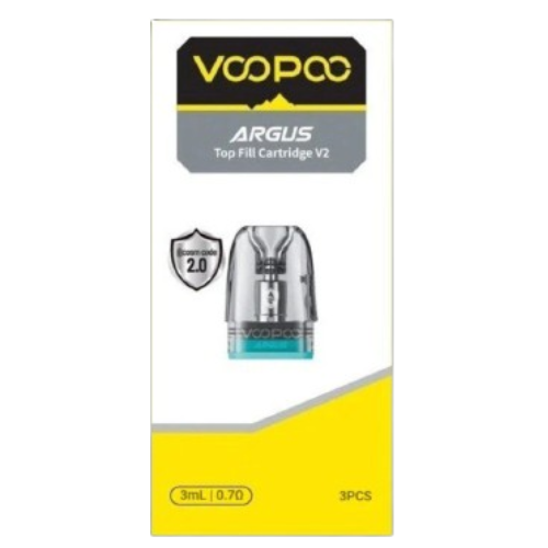 کارتریج ووپو آرگاس وی 2  3میل 0.7 اهم تاپ فیل  Voopoo Argus Top Fill Cartridge V2 3ml 0.7Ω