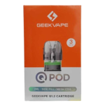 کارتریج گیک ویپ کیو ۱.۲ اهم 2 میل ساید Geekvape Q Pod Side Fill Replacement 1.2 Ω 3ml Cartridge