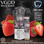 سالت بمب توت‌فرنگی ترش ویگاد ۲۵ میلی‌گرم  VGOD Berry Bomb Sour Strawberry SaltNic 25mg