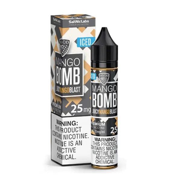 سالت بمب انبه یخ ویگاد 25 میلی‌گرم   VGOD Iced Mango Bomb SaltNic 25mg