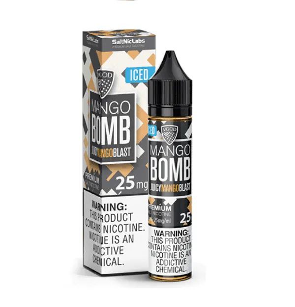 سالت بمب انبه یخ ویگاد 25 میلی‌گرم   VGOD Iced Mango Bomb SaltNic 25mg