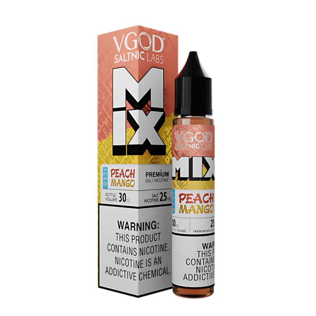 سالت هلو انبه یخ ویگاد 25 میلی گرم VGOD MIX Peach Mango Iced 25mg