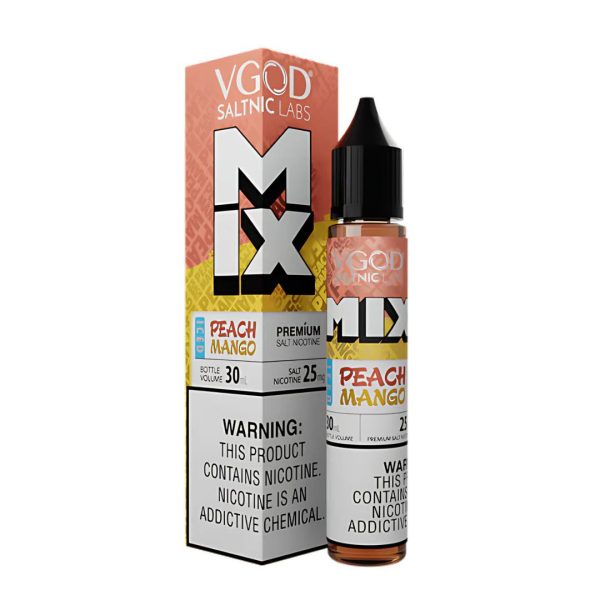سالت هلو انبه یخ ویگاد 25 میلی گرم VGOD MIX Peach Mango Iced 25mg